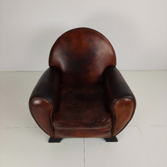 Leather Art Deco Gentleman's Club Chair – Armchairs (photo 3 of 17)