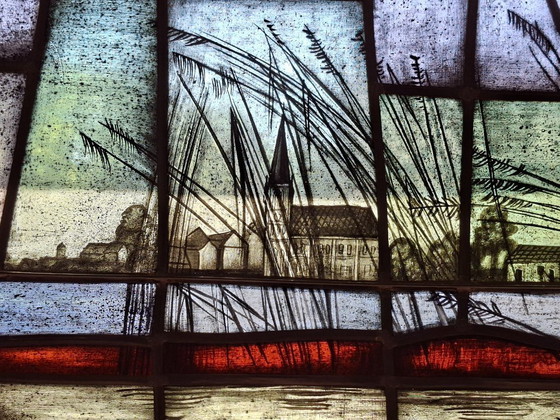 Image 1 of Grand vitrail 114 cm x 267 cm