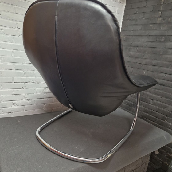 Fauteuil Label de Gerard van den Berg – Cuir, Métal (photo 7 of 10)