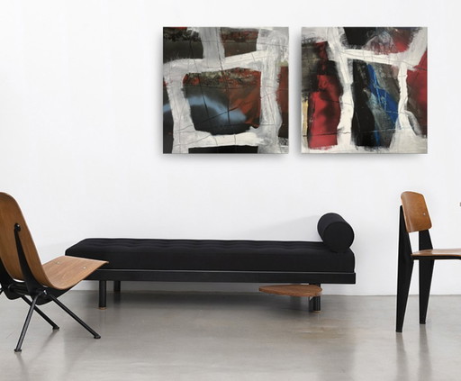 Painting • Quadrivium 1424 • XXL Diptych • Masaki Kazushi • Abstract Expressionism