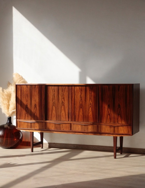 Image 1 of Skandinavisches Highboard aus Palisanderholz – Entwurf von E.W. Bach (1960er Jahre)