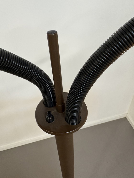 Image 1 of Vintage Dijkstra Vloerlamp avec deux bollen spaceage, à part schakelbaar jaren'60