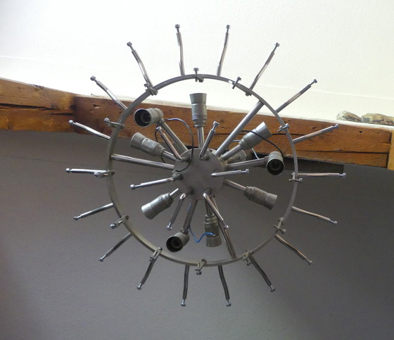 Image 1 of Kalmar plafonnier lustre verre glace Uk4aeb