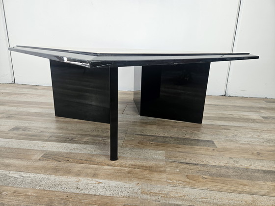 Image 1 of Mesa de centro cuadrada de los años 70 con diseños geométricos