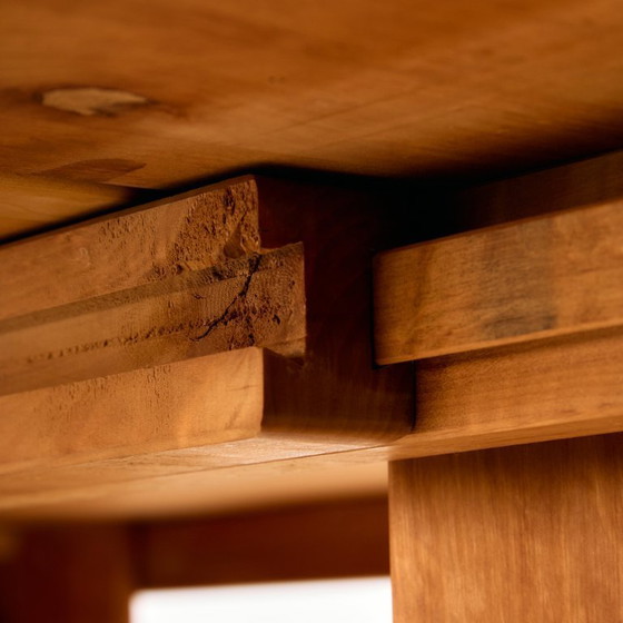 Image 1 of MK10590 Set da pranzo in legno di ontano di Erwin Berghammer per Team 7, Set di 7