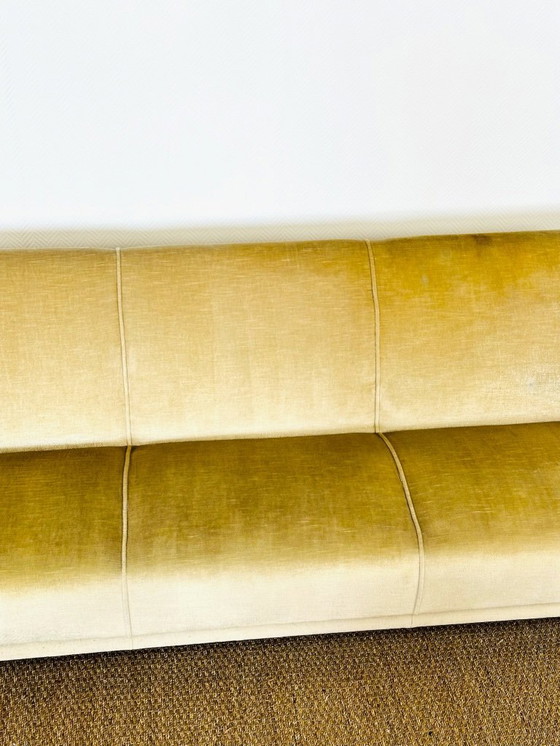 Image 1 of Schlafsofa und skandinavischer Samtsessel, 1960, 2er-Set