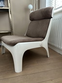 Space Age lounge armchair by Carl Straub reupholstered