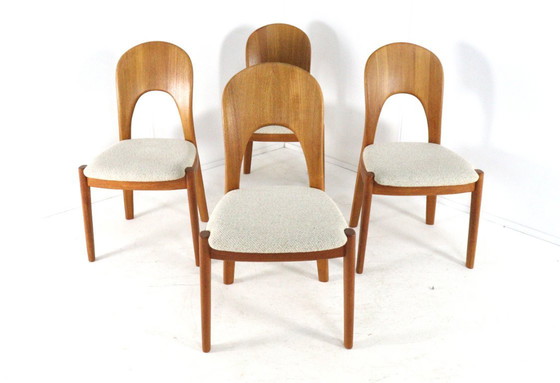 Image 1 of Set di 4 sedie Koefoed Morten in teak vintage 'Horve'
