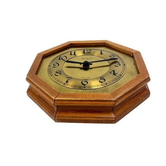 Image 1 of Reloj de pared de Weimar, octogonal, de latón y madera, Alemania, década de 1970