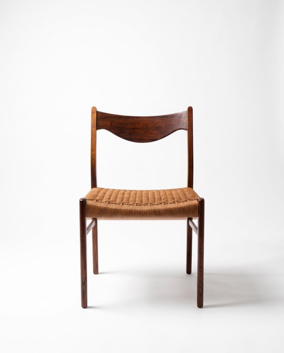 Lot de 8 chaises - A. Wahl Iversen - Glyngøre Stolefabrik - 1960 – Chaises de salle à manger, Wood (photo 3 of 6)