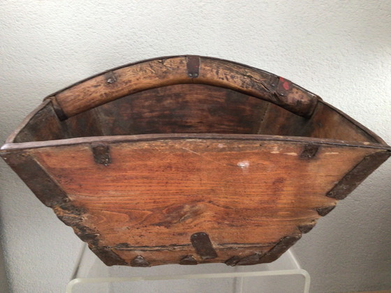 Image 1 of Vintage Chinese rijstmand met handvat