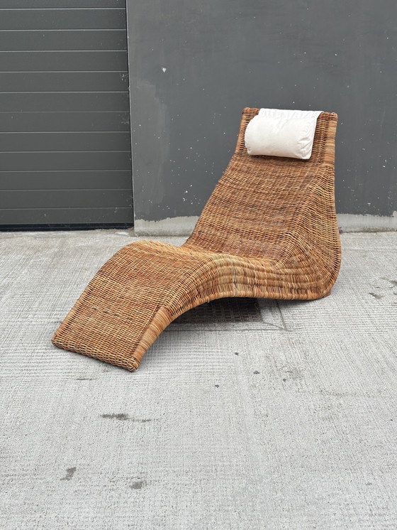 Image 1 of Vintage Karl Malmvall ligstoel "Karlskrona" uit de jaren 90