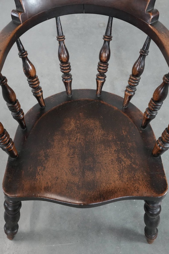 Image 1 of Antique English captain's chair/side chair/desk chair from the early 19th century
