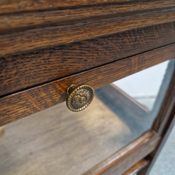 Antique Tea Cabinet Wine Cabinet Minibar – Liquor cabinets, Glass, Wood (photo 6 of 15)