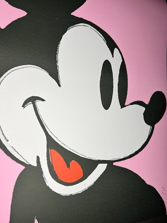 Image 1 of Litografía de "Mickey Mouse" de Andy Warhol, Museo de Arte Carnegie de 1986