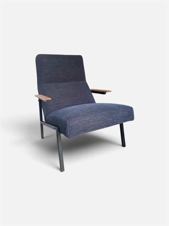 Poltrona lounge Martin Visser Sz67, anni '60., Poltrone, Metallo, Tessile, Nero (foto 3 di 7)