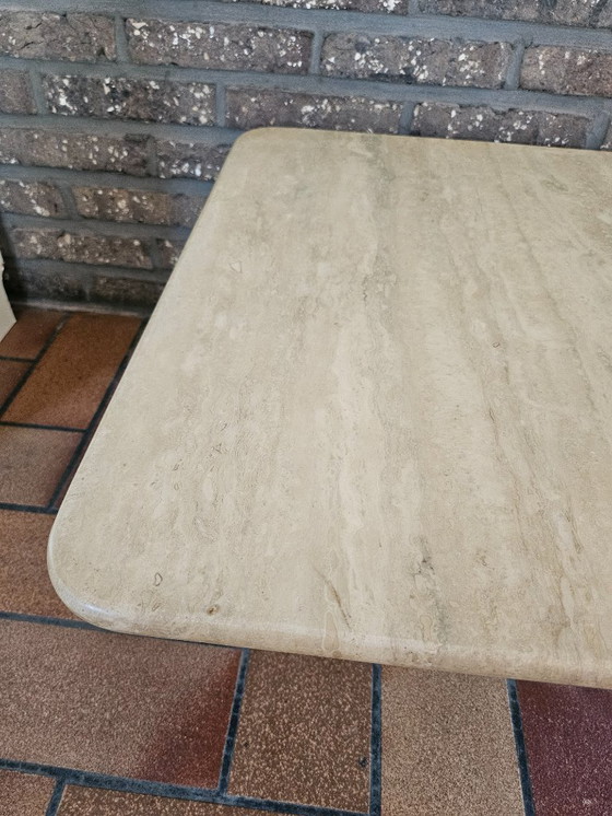 Image 1 of Tavolino da caffè in travertino italiano, anni '70