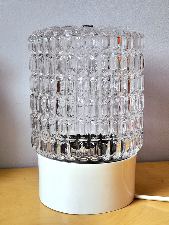 Image 1 of Pair of textured glass lamps, 1970s