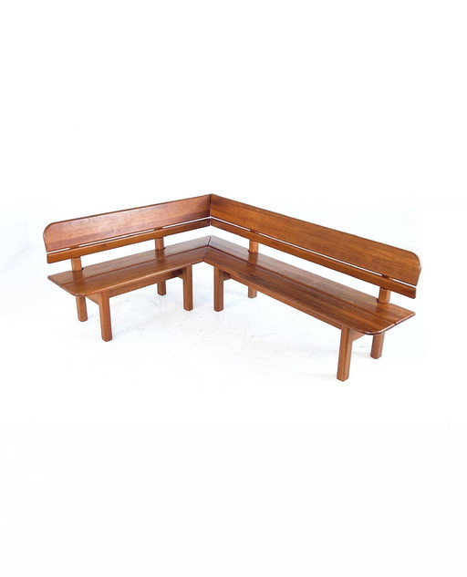 Banc de salle à manger vintage danois, Søren Nissen, 1970