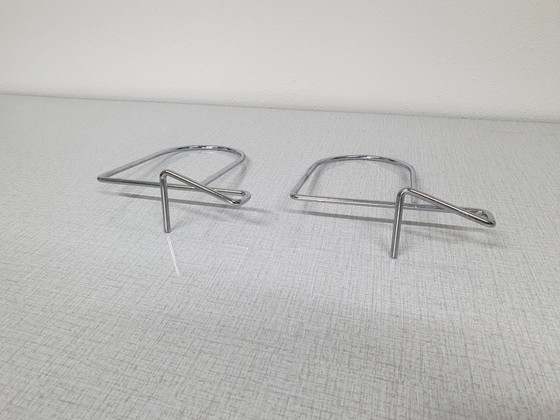 Serre-livres (6) chrome Kasja & Nisse Strinning pour String., Objets déco, Argenté (photo 4 sur 5)