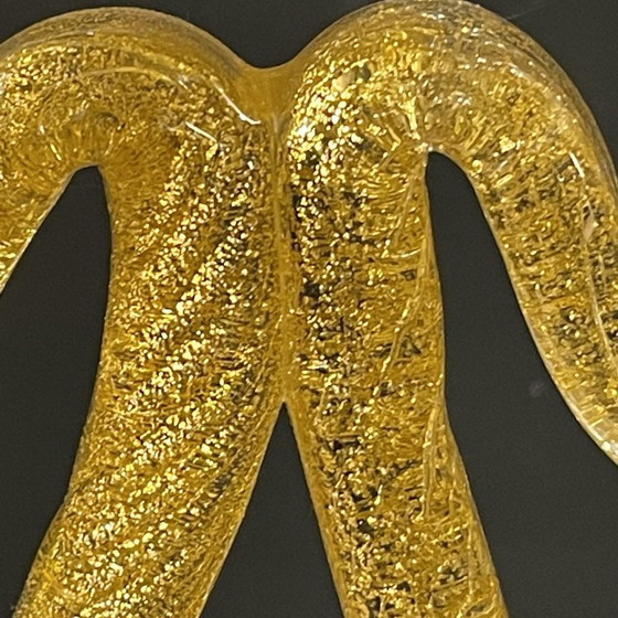Murano Candleholder in Golden Glitter Glass by Ercole Barovier & Toso, 1950s – Candle holders (photo 7 of 17)