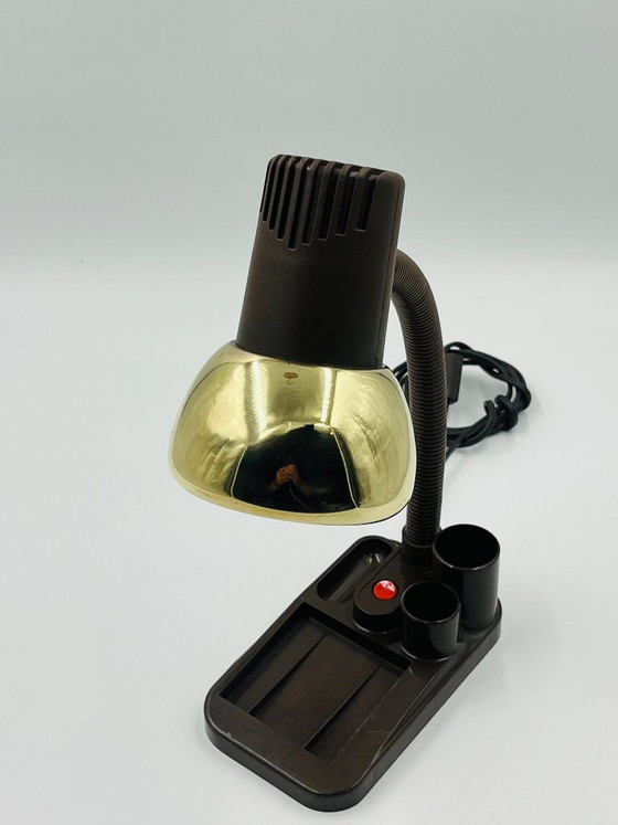 Lampada da scrivania/organizer dal design vintage degli anni '80. – Lampade da lettura, Brass (photo 3 of 12)