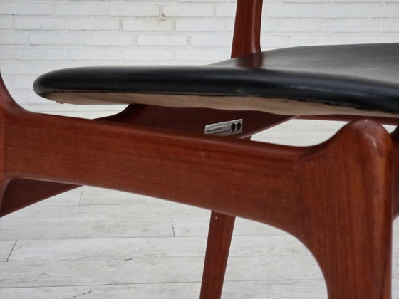 Image 1 of Dänisches Design aus den 1960er Jahren von Erik Buch, Modell 49, Stuhlpaar, Teakholz.