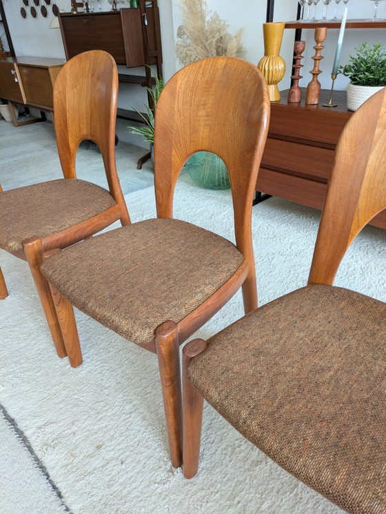 Image 1 of Vintage set of 4 Danish dining chairs, Niels Koefoed