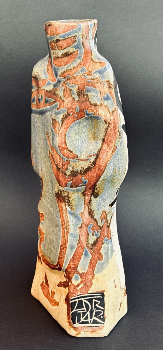 Image 1 of Precioso jarrón de cerámica de mediados de siglo de estilo picassiano