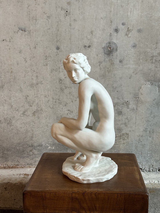 Image 1 of Skulptur „Der Kniende“ Fritz Klimsch, Rosentahl
