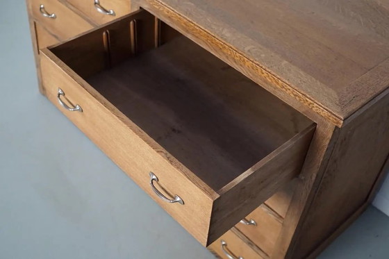 Image 1 of Mobile da negozio/isola da cucina in rovere francese antico, anni '30