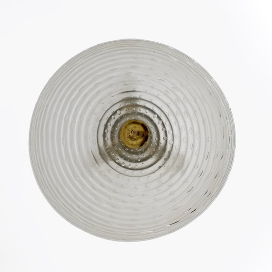 Image 1 of Lámpara colgante italiana de cristal de Murano Art Déco de Ercole Barovier "Pulegoso", años 30