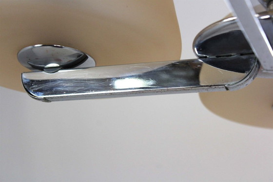 Image 1 of Lámpara de araña Art Déco cromada de ESC Zukov, Checoslovaquia, década de 1930