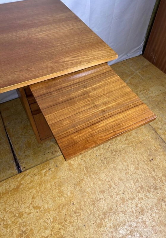 Image 1 of Mid-Century Retro Vintage Teak Desk – 1960s Danish Design  A Perfect Blend of Style and Functionality  Bring timeless Scandinavi