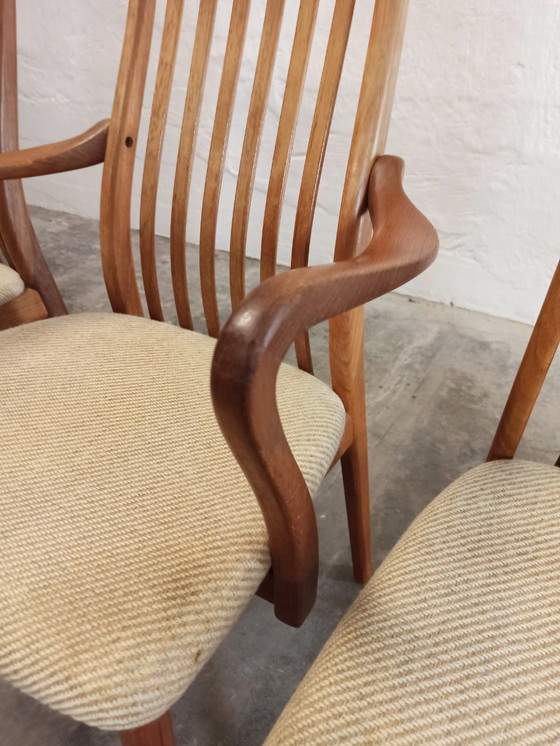 Image 1 of 6 sedie da pranzo danesi di metà secolo di Schou Andersen