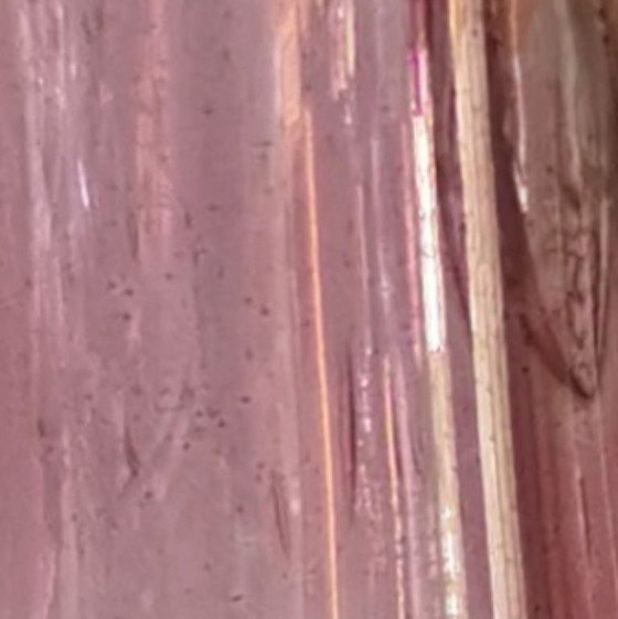 Image 1 of Antieke Franse Art Nouveau likeurset van roze iriserend glas, ca. 1900.