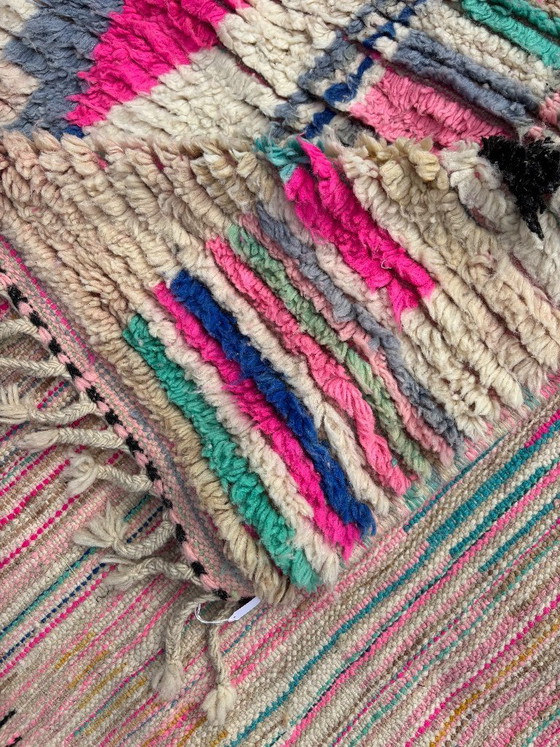 Image 1 of Handgewebter, farbenfroher Boujaad-Teppich, 200 x 300 cm, authentische marokkanische Berberwolle