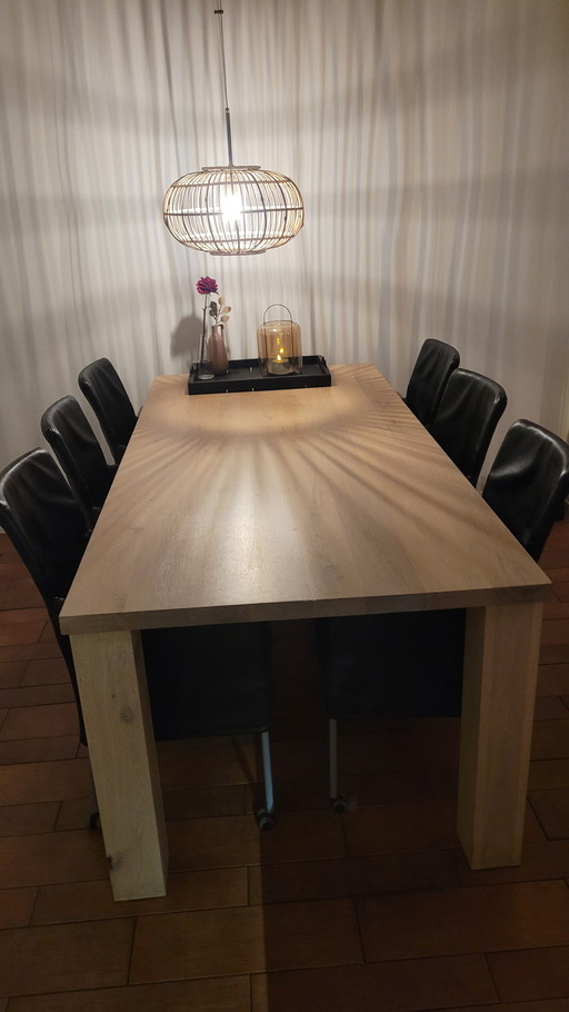 6 sedie in pelle nera mobili ma ptima