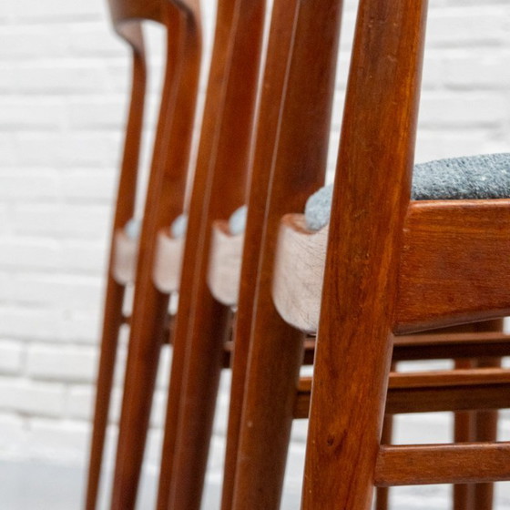 Image 1 of Juego de 4 sillas de comedor Henning Kjaernulf