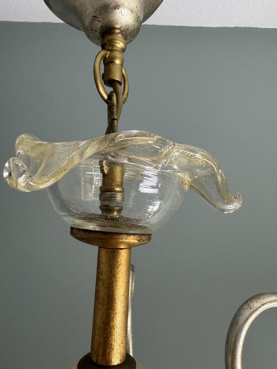Image 1 of Design kroonluchter lamp murano florenz’lamp argento e oro