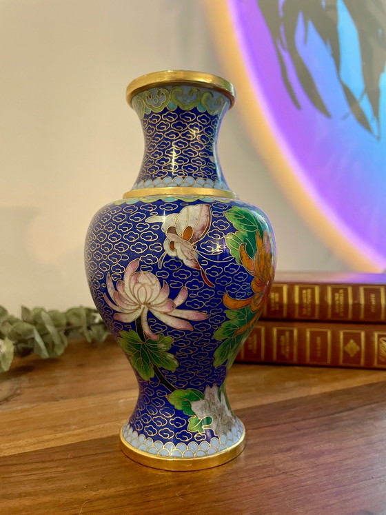 Jarrón Chino Cloisonné – Jarrones (photo 4 of 4)