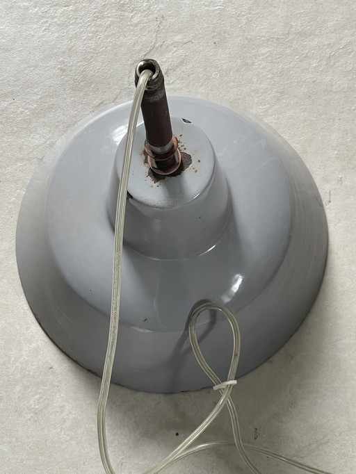 Emaille industriële lamp