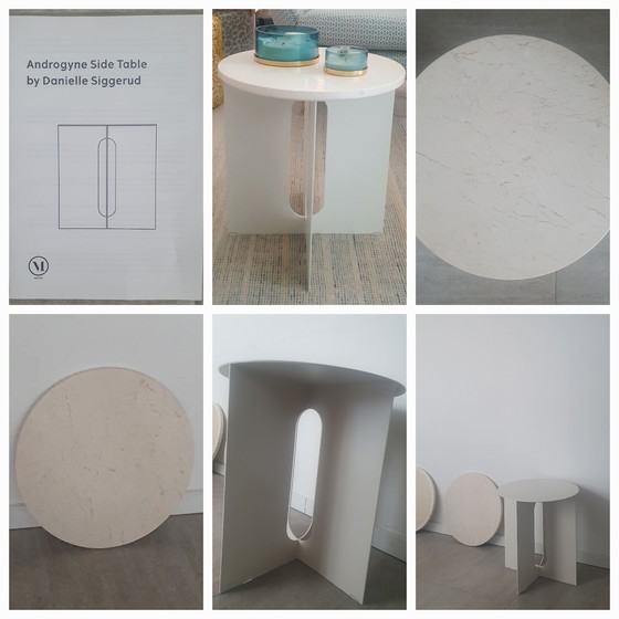 Image 1 of Authentic Design - Androgyne Marble Top Side Tables by Danielle Siggerud (Menu)