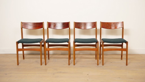 Set of 4 dining chairs | Vintage | Re-upholstered