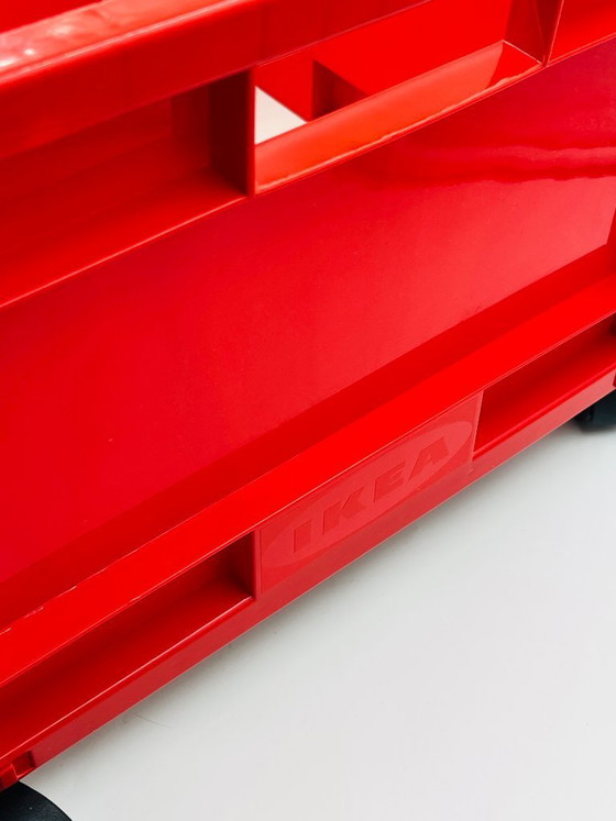 Image 1 of MÄRD IKEA rolling storage box, postmodern design