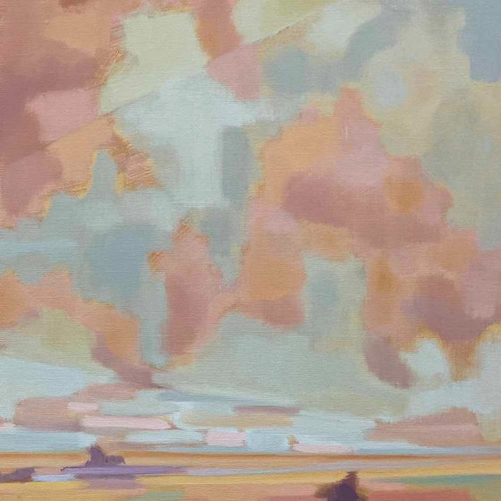 Image 1 of Zwischen Himmel und Erde, Öl auf Leinwand, 100 x 70 cm