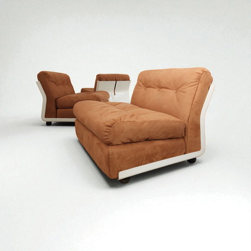 3 Amanta-Sessel von Mario Bellini für C&B Italia (neu gepolstert)