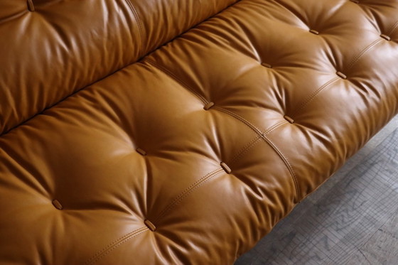 Jean Gillon Rodeio bank voor Italma Wood Art, Brazilië, 1965 – 3-5 zitsbanken, Leather, Vintage (photo 6 of 17)