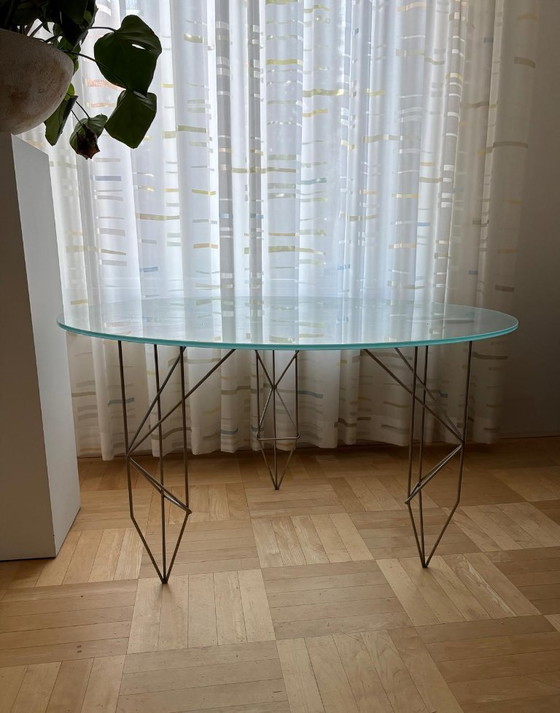 Image 1 of Beautiful glass designer dining table