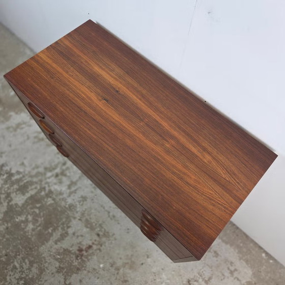 Kai Kristiansen vintage 60s Danish Rosewood Chest of drawers, FM Møbler, Brown (photo 17 of 20)